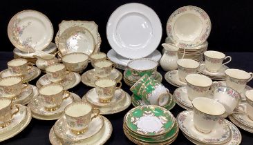A Royal Doulton ‘Eleanor’ tea service for six including; six tea cups and saucers, side plates,