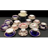 19th century/20th century tea cups and saucers including; T.Goode and Sons, Copeland Spode; etc (15)