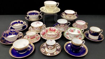 19th century/20th century tea cups and saucers including; T.Goode and Sons, Copeland Spode; etc (15)
