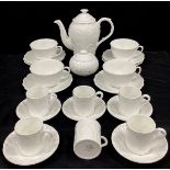 A Coalport ‘Countryware’ part tea service for four including; tea pot, sugar bowl, four tea cups and