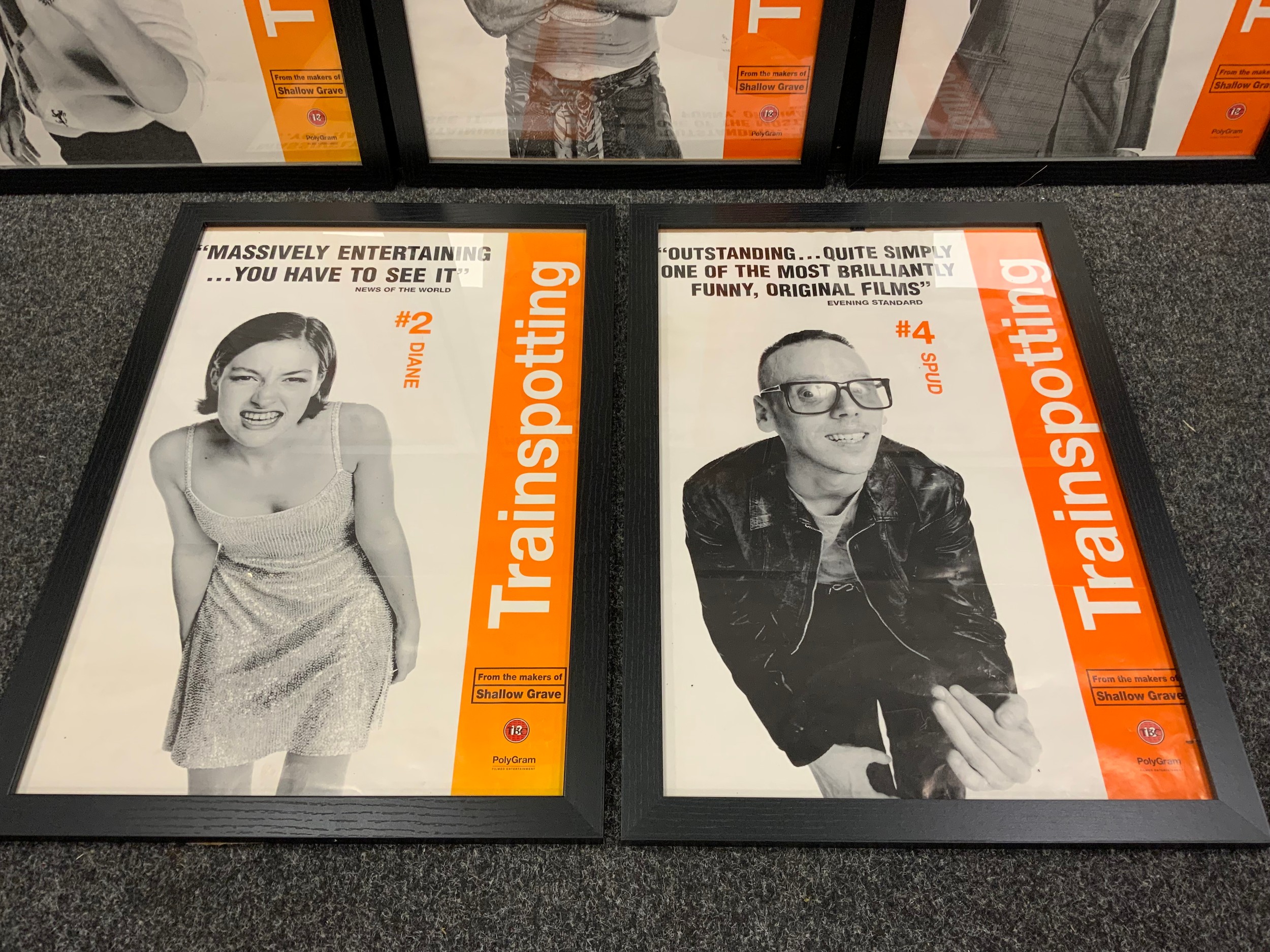 Trainspotting - set of five characters Cinema Lobby posters, Begbie, Diane, Spud, Sick Boy, and - Image 4 of 4