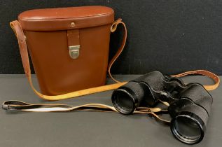 A pair of Carl Zeiss Jena 7x50 Binoctem binoculars, cased