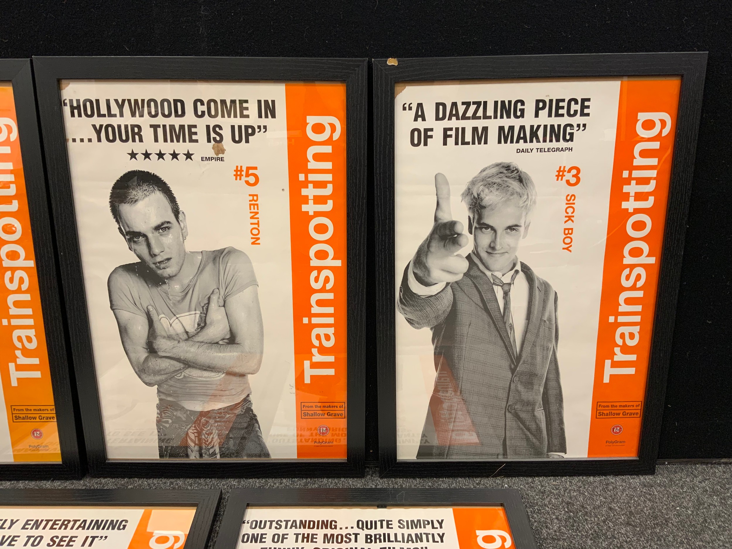 Trainspotting - set of five characters Cinema Lobby posters, Begbie, Diane, Spud, Sick Boy, and - Image 3 of 4