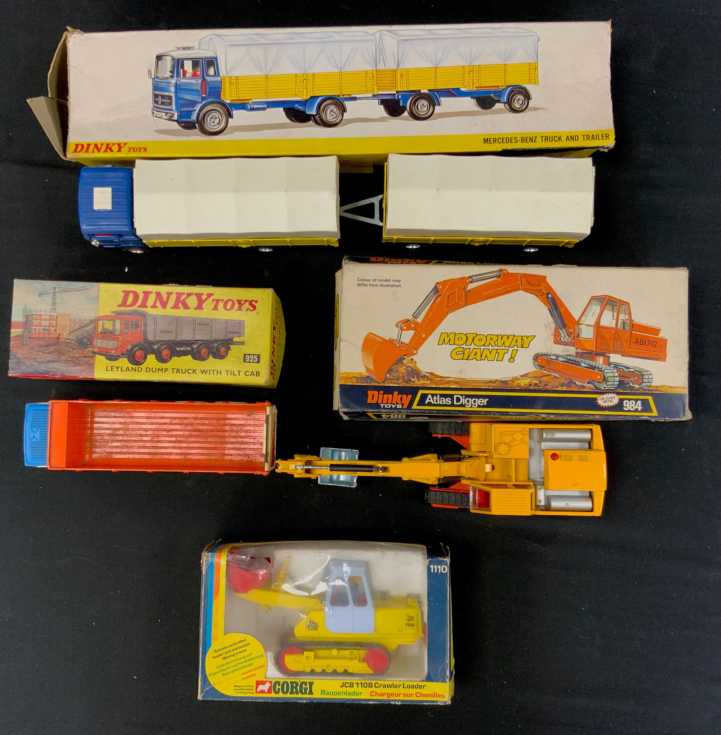 A boxed Dinky Toys No.917 Mercedes-Benz Truck and Trailer; 925 Leyland Dup Truck with Tilt Cab, - Image 2 of 2