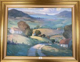 Hugh O’Neill, after, Irish Landscape, print on canvas, 60cm x 80.5cm.