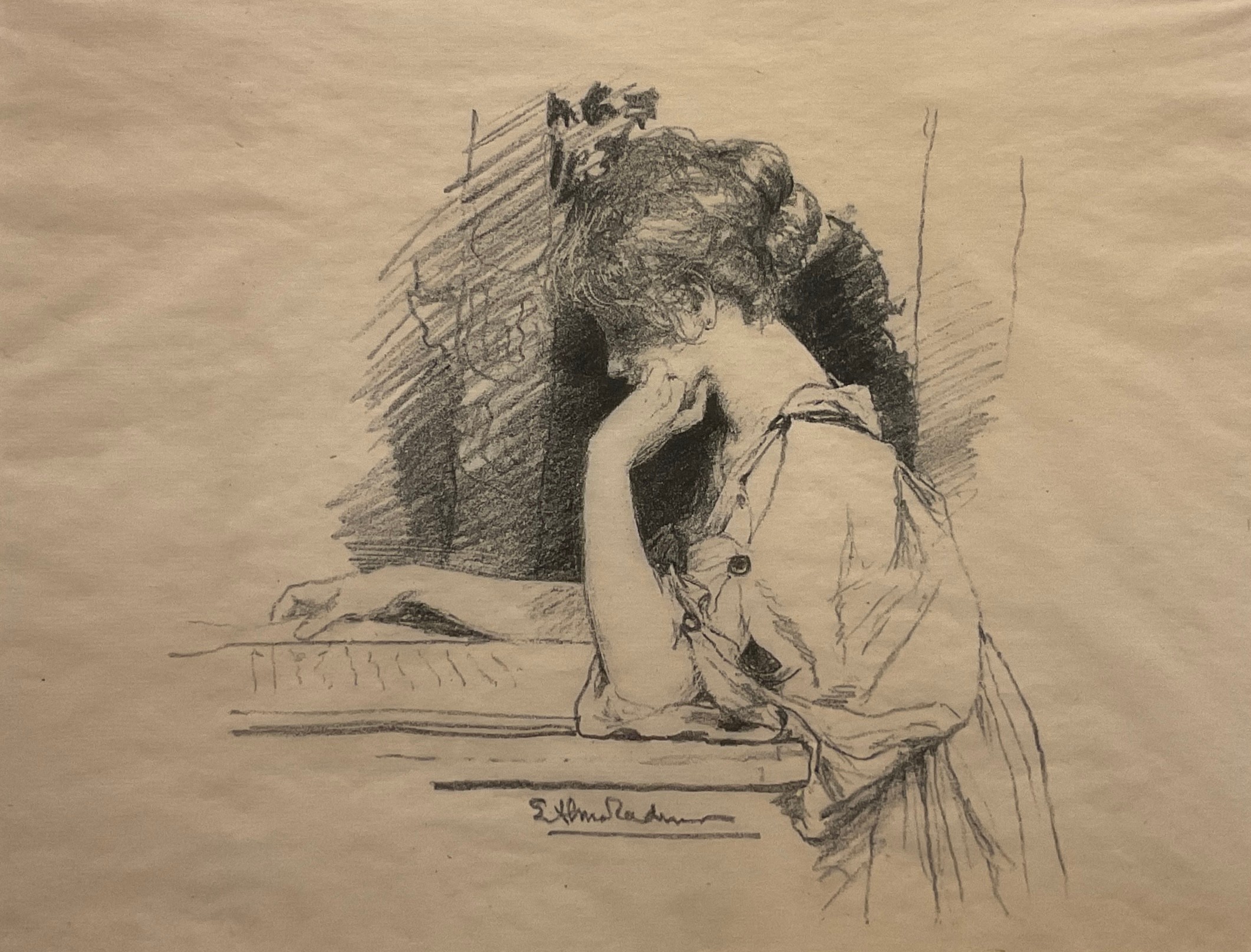 Sir Lawrence Alma-Tadema, O.M., R.A., by and after, ‘Study of a Young Lady Reading’ signed within - Image 2 of 2