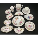 Royal Crown Derby ‘Derby Posie ware’ including; trinket trays, vases, loving cup; Royal coffee can