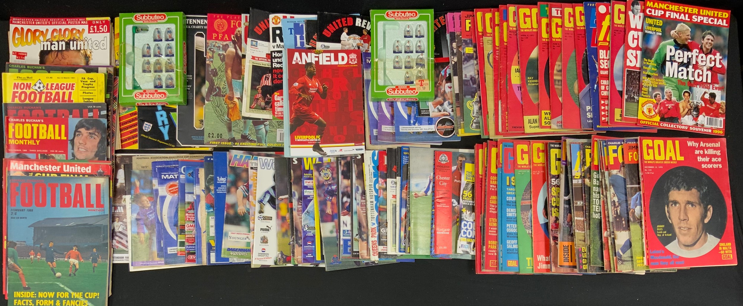 Sporting Collectables - Football Programmes, magazines etc 1977 and later inc Manchester United,