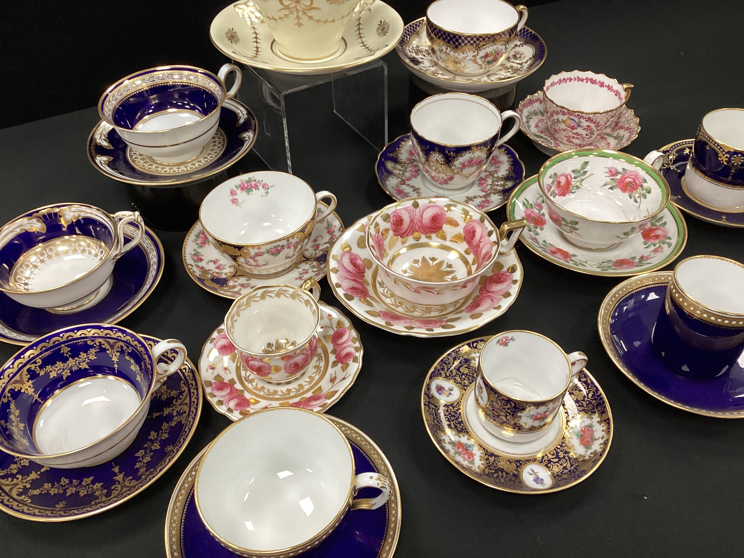 19th century/20th century tea cups and saucers including; T.Goode and Sons, Copeland Spode; etc (15) - Image 3 of 3