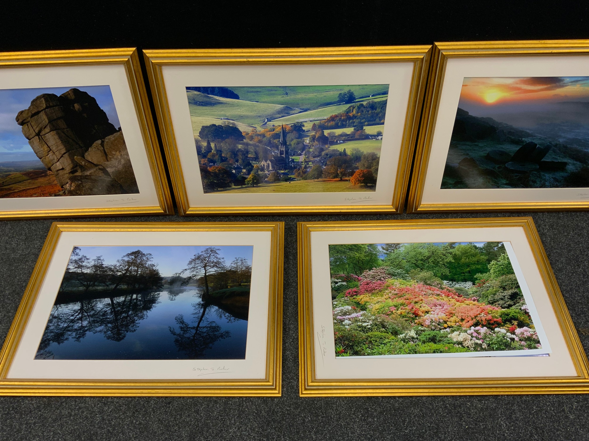 Stephen J. Parker, fine art photography - six Derbyshire landscapes; an ornate gilt effect - Bild 2 aus 5