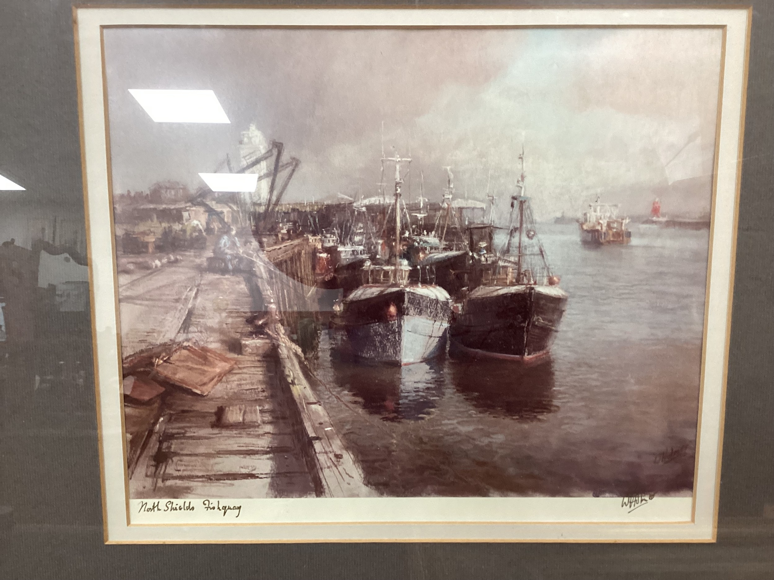 Walter Homes prints, ‘Newcastle Upon Tyne’, ’North Shields Fish Quay', 'Low Light, North Shields', - Bild 3 aus 4