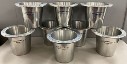 A set of eight Heidsieck &Co. Monopole Champagne / ice buckets, (8).