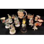 Ceramics - Royal Doulton Character Jugs, Bacchus, Athos etc; Franklin Mint Peter Barratt