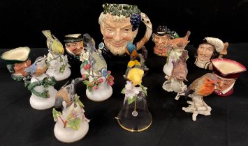 Ceramics - Royal Doulton Character Jugs, Bacchus, Athos etc; Franklin Mint Peter Barratt