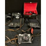 Cameras - Zorki 10 SLR, Zenit E, Keystone zoom 66 etc qty