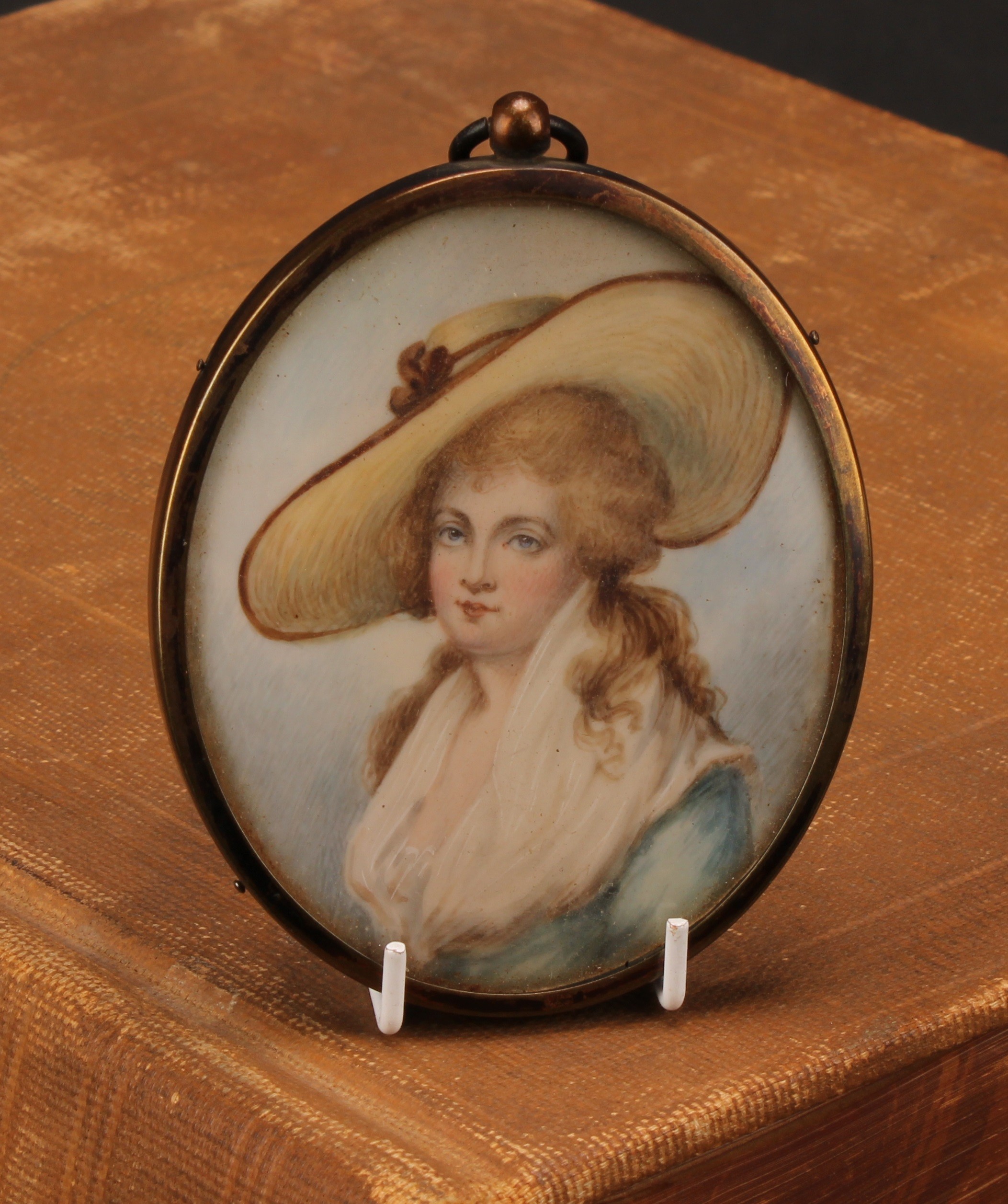 English School (late 19th/early 20th century), a portrait miniature, of a lady of title in the