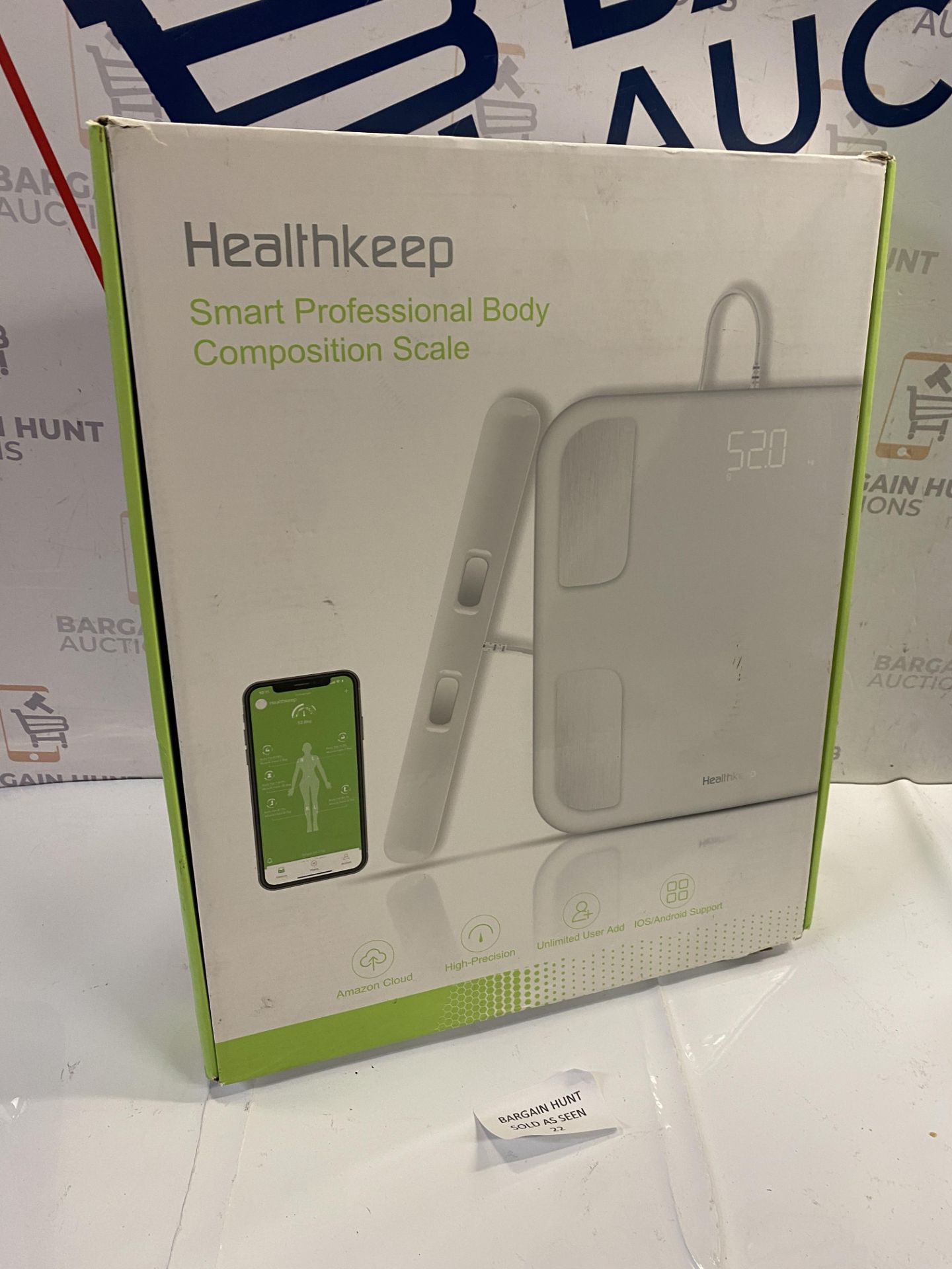 RRP £33.99 Healthkeep Bathroom Scale with 8 High Precision Sensors for Measuring Body Weight with - Image 2 of 2