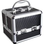 RRP £60 Set of 4 x iGadgitz Home U7037 - Aluminium Make Up Case, Cosmetic Case, Hard Vanity Case,