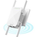 RRP £29.99 WiFi Extender Booster, Edtiske 1200Mbps WiFi Booster, 4 Antennas WiFi Extender 5GHz & 2.