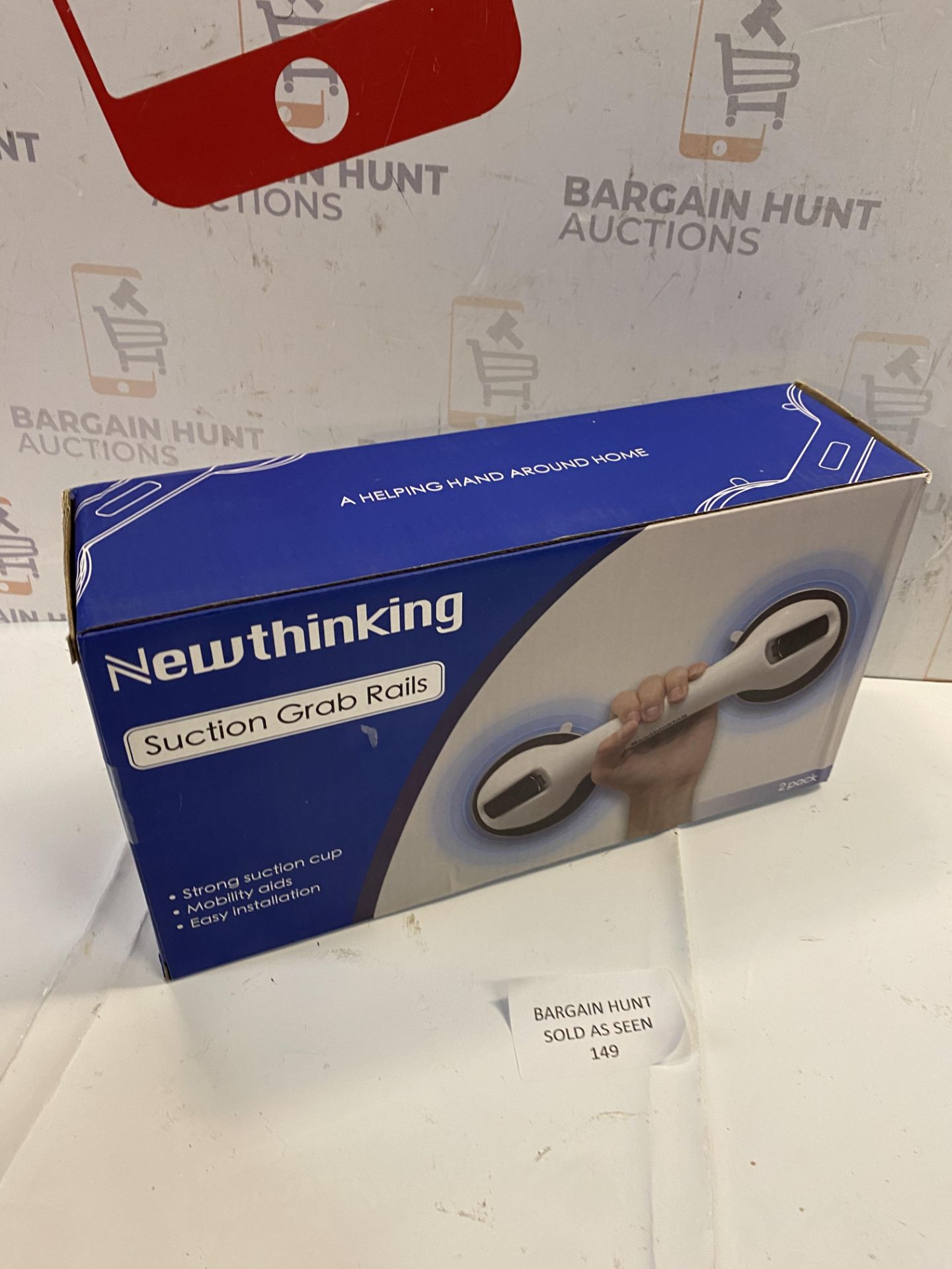 RRP £28.99 Newthinking 2-Pack Suction Bathroom Grab Rails, Hand Rail for Elderly, Portable - Image 2 of 2