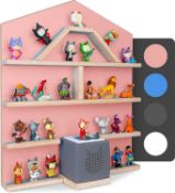 RRP £69 Little Moonshine 4 Storage Shelves for Tonies Box - Wall Shelf - Display Case - Toy