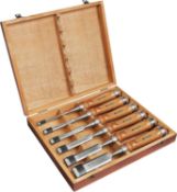RRP £42.99 EZARC 6pc Wood Chisel Set for Woodworking - CRV Steel with Ash Wood Handle in Wooden