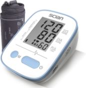 Scian Upper Arm Blood Pressure Monitor, Up to 90 Sets of Memory, Blood Pressure Machine with Mini