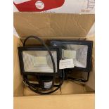 Linke 60W 2-Pack Security Light Outdoor Motion Sensor PIR Floodlights 5200LM Super Bright 6500K