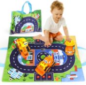 RRP £120 Set of 6 x Baby Pull Back Cars for Toddler,Toy Cars, 6-Pack Mini Push and Go Vehicles