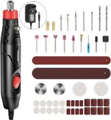 RRP £19.99 Mini Rotary Tool Corded Electric Detailed Sander Grinder Drill Set with | Accessories |