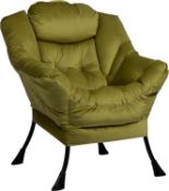RRP £138.99 HollyHOME Armchair Accent Chair Lazy Chair Relax Lounge Chair with Armrests Velvet