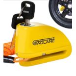 GADLANE Motorbike Alarm Disc Lock High Security Waterproof Reminder Cable Keys
