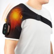 RRP £49.99 EDIFOLLY Heated Shoulder Brace Support Wrap with Vibration, Heating Electric Shoulder