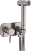 RRP £61.99 TRUSTMI Toilet Concealed Hot and Cold Bidet Spray Set,Brushed Nickel