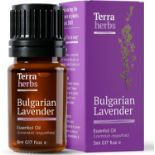 RRP £40 Set of 8 x Lavender Essential Oil - Pure Lavender Essential Oils, 100% Pure Lavender Oil -