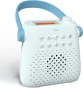 RRP £44.99 i-Box DAB Radio Portable, DAB Plus/DAB Radio, FM Radio, Shower Speaker, Water