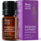 RRP £40 Set of 8 x Lavender Essential Oil - Pure Lavender Essential Oils, 100% Pure Lavender Oil -