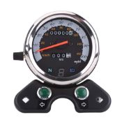 RRP £32.99 Motorbike Speedometer MPH, Dual Odometer with LED Indicator Universal Motorbike Digital