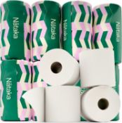 RRP £24.99 Bamboo Toilet Paper 24-Pack - 100% Natural Bamboo Paper Towels - Septic Safe Toilet Paper