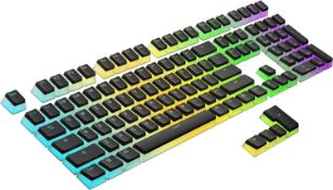 RRP £45, lot of 2 Items, Ranked Pudding PBT Keycaps | 112 Double Shot Translucent and Pack of