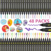 RRP £19.99 Laconile 48 Acrylic Paint Pens for Rock Painting,Acrylic Paint Markers for Glass Stone
