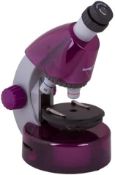 RRP £36.99 Levenhuk LabZZ M101 Amethyst 40X-640X Beginner Microscope for Kids with Educational