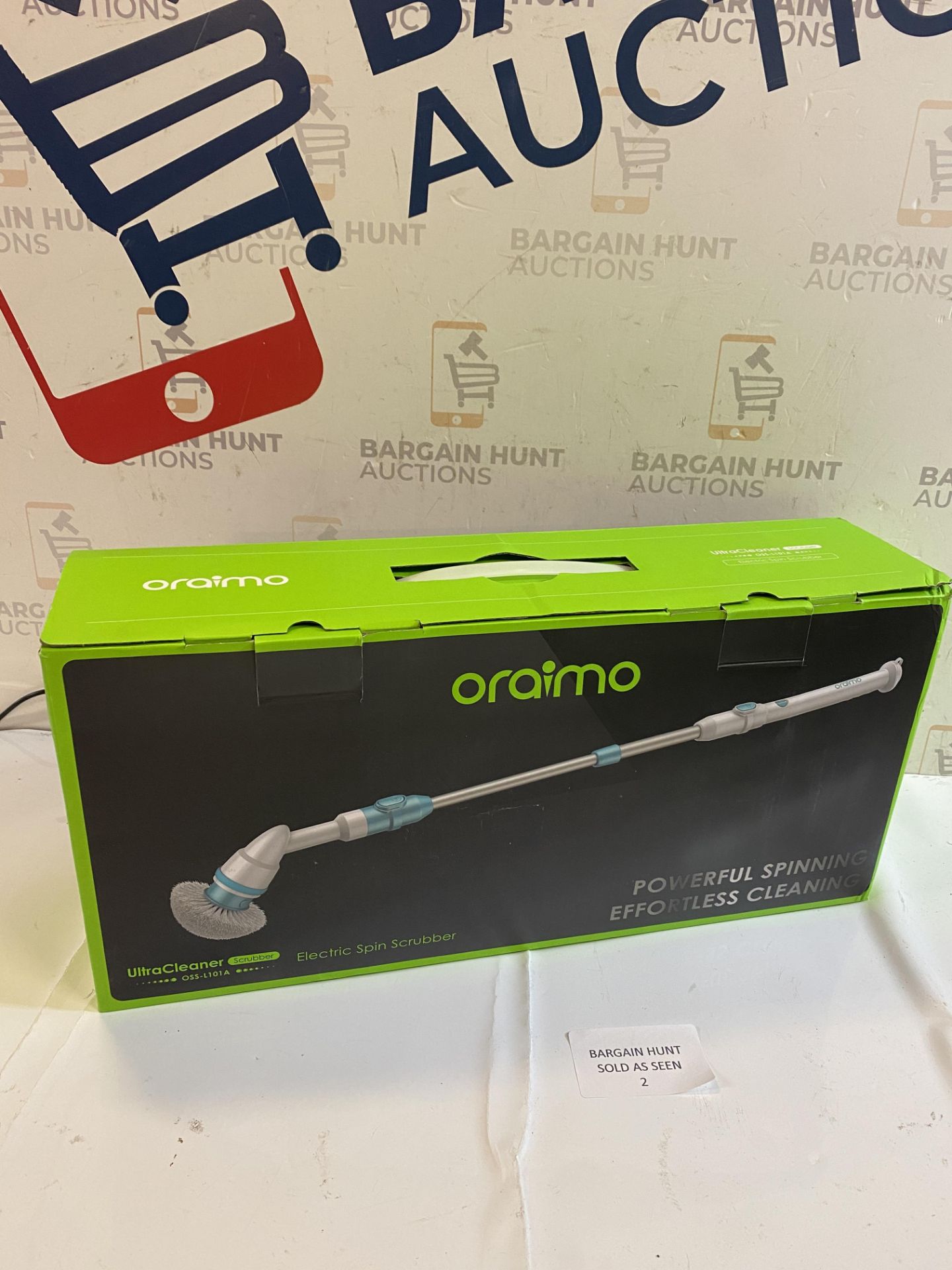 RRP £48.99 Oraimo Electric Spin Scrubber,430RPM Cleaning Brush, Bathroom Scrubber with Adjustable - Image 2 of 2