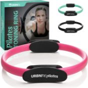 RRP £34 Set of 2 x URBNFit Pilates Ring - Fitness Circle, Pelvic Floor Exerciser and Thigh Toner w/