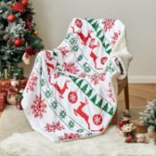 RRP £19.99 MIULEE Sherpa Fleece Throw Blanket Soft Fluffy Double-Sided Decorative Microfiber Solid