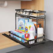 RRP £17.99 COVAODQ Under Sink Storage Kitchen Organiser,Under Sink Storage,Cupboard Storage
