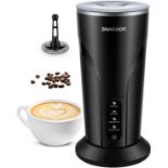 RRP £32.99 SHARDOR Electric Milk Frother and Steamer with Warm Function, 4 in 1 Automatic Milk