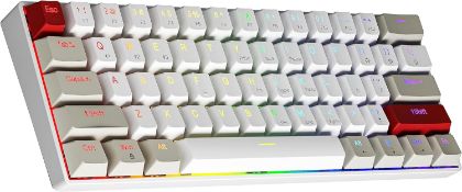 RRP £39.99 NEWMEN GM610 Wireless Mechanical Keyboard,60% USB C Bluetooth/2.4Ghz RGB Backlit