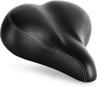Bikeroo Most Comfortable Bicycle Seat for Seniors – Extra Wide and Padded Bicycle Saddle – Universal