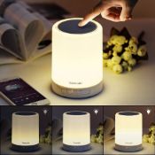 RRP £25.99 Homecube Bedside Lamp with Bluetooth Speaker, Smart Portable Touch Lamp Mood Night Light